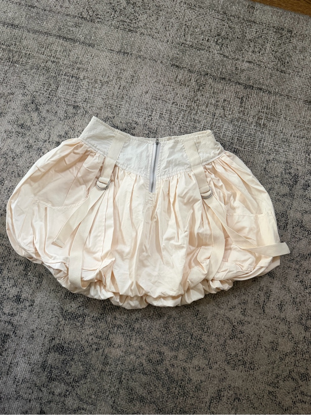 Urban Outfitters Cream Bubble A-Line Skirt